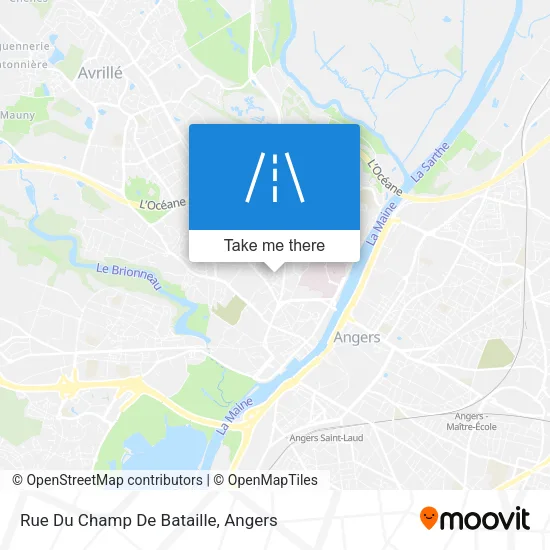 Rue Du Champ De Bataille map