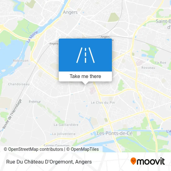 Mapa Rue Du Château D'Orgemont