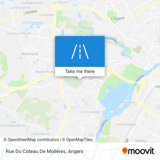 Rue Du Coteau De Molières map