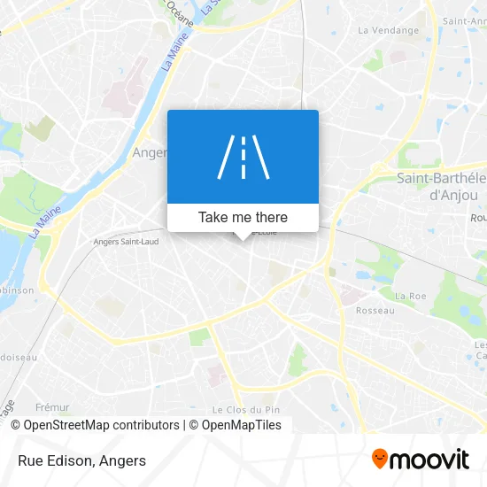 Rue Edison map