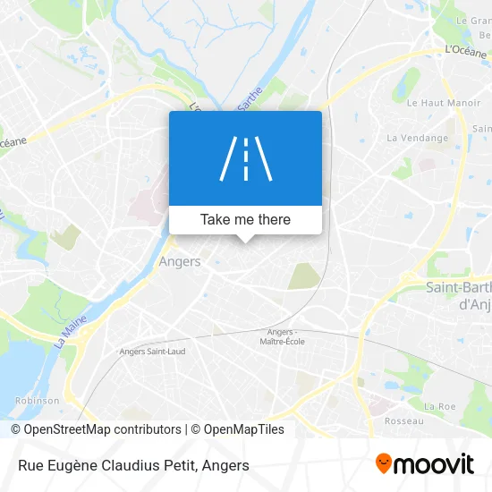 Rue Eugène Claudius Petit map