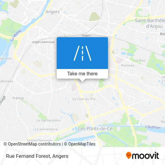 Rue Fernand Forest map