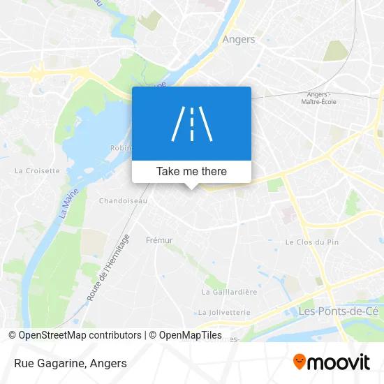 Rue Gagarine map
