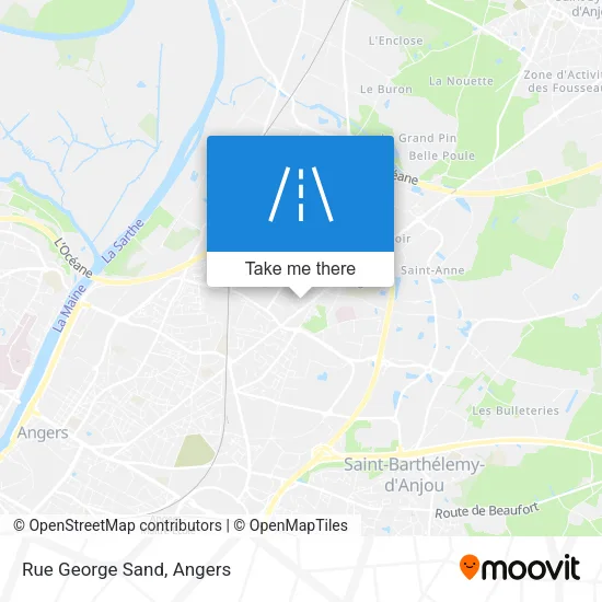 Rue George Sand map