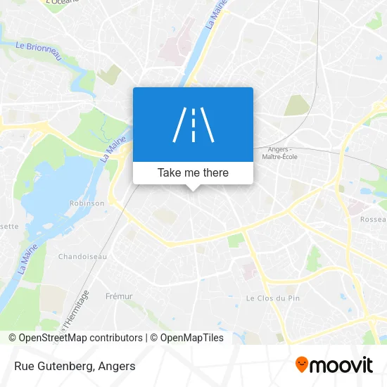 Rue Gutenberg map