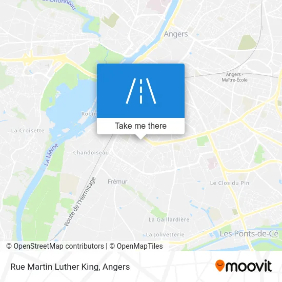 Rue Martin Luther King map
