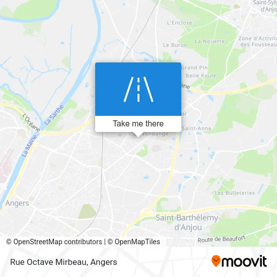Rue Octave Mirbeau map