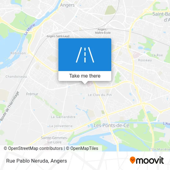 Rue Pablo Neruda map