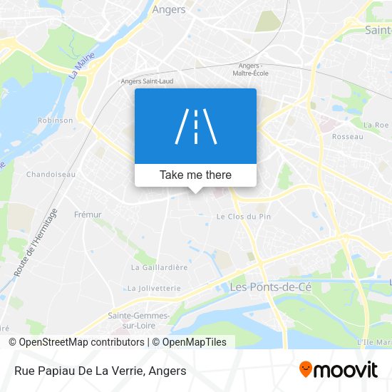 Rue Papiau De La Verrie map