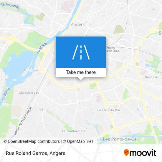 Rue Roland Garros map