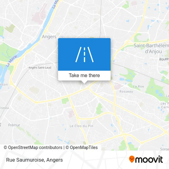Rue Saumuroise map