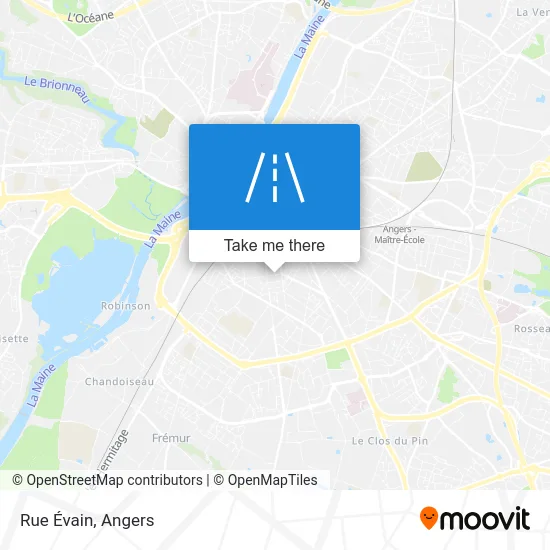 Rue Évain map
