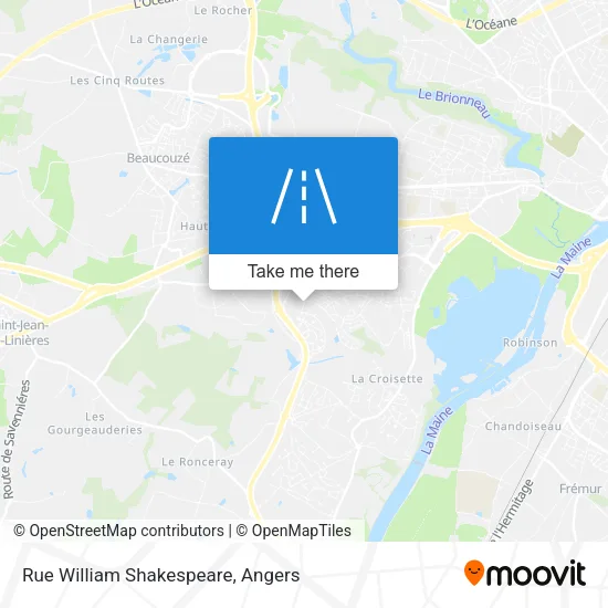 Rue William Shakespeare map