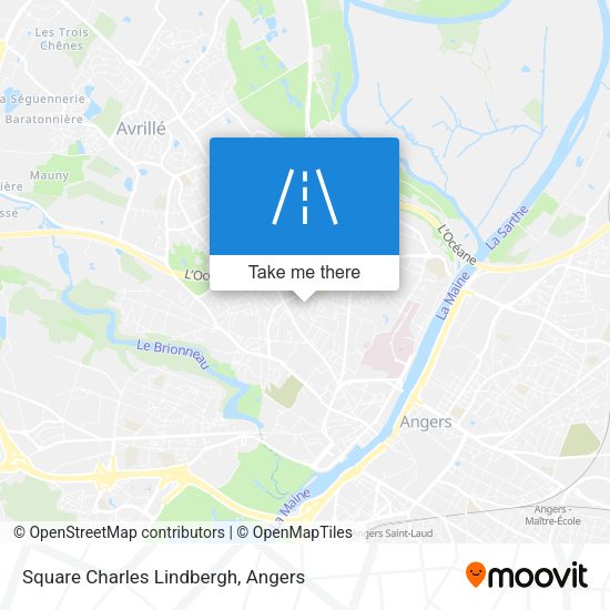 Square Charles Lindbergh map