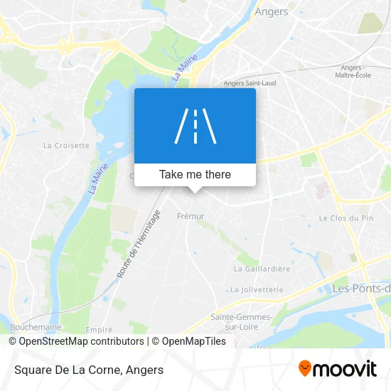 Square De La Corne map