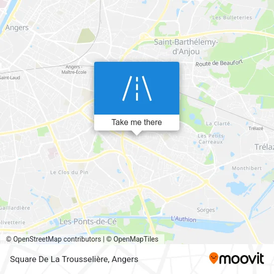 Square De La Trousselière map