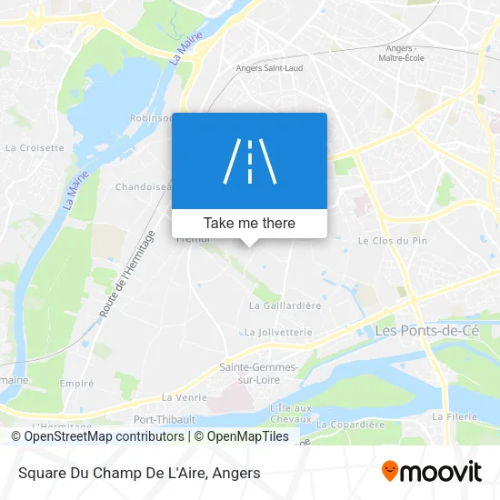 Square Du Champ De L'Aire map