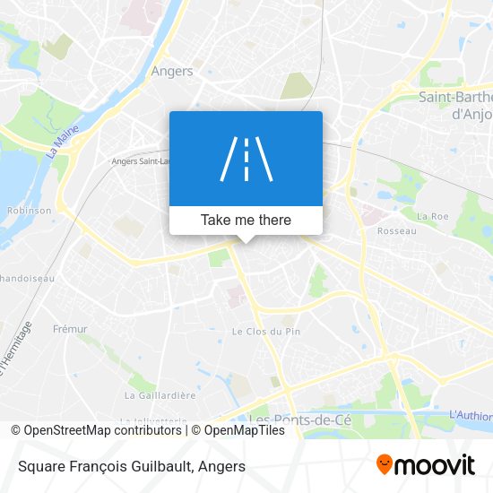 Square François Guilbault map