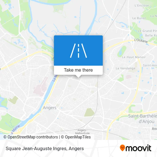 Square Jean-Auguste Ingres map