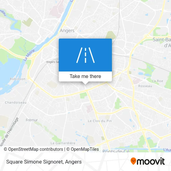 Square Simone Signoret map