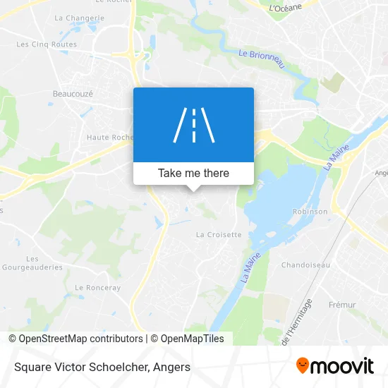 Square Victor Schoelcher map