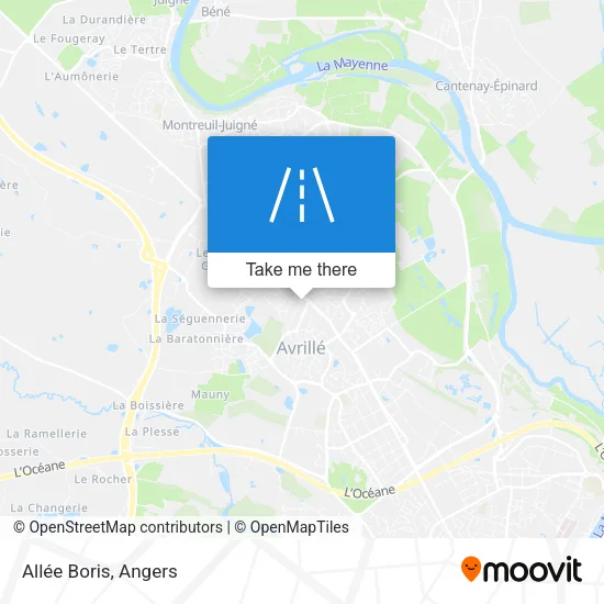 Allée Boris map