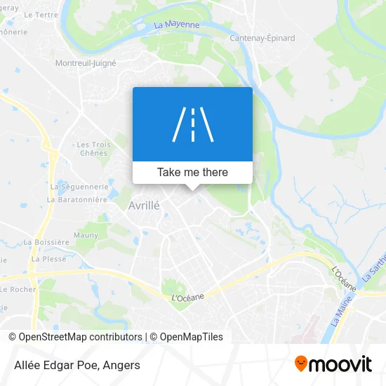 Allée Edgar Poe map