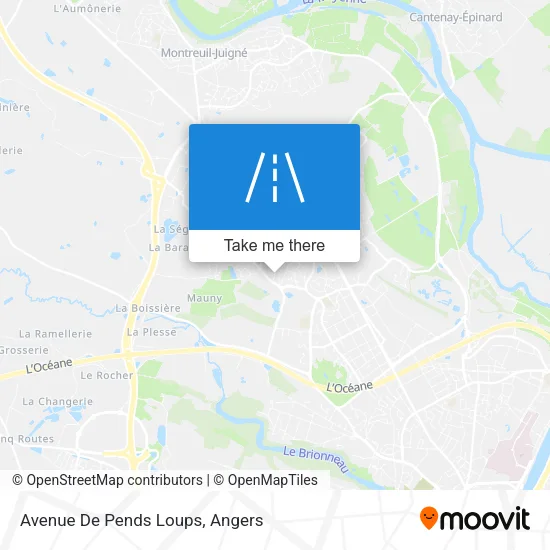Avenue De Pends Loups map