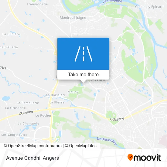 Avenue Gandhi map