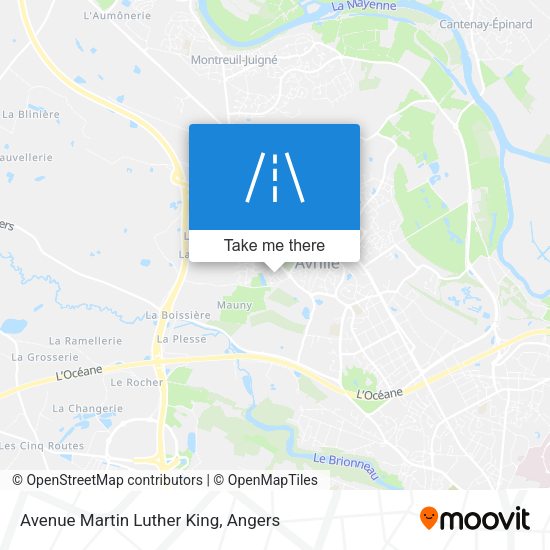 Avenue Martin Luther King map