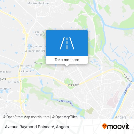 Avenue Raymond Poincaré map
