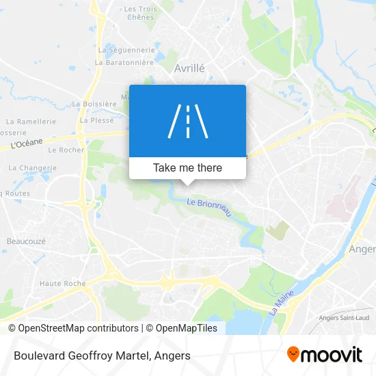 Mapa Boulevard Geoffroy Martel