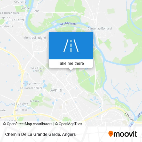 Chemin De La Grande Garde map