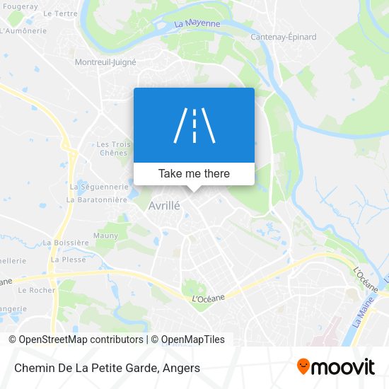 Chemin De La Petite Garde map
