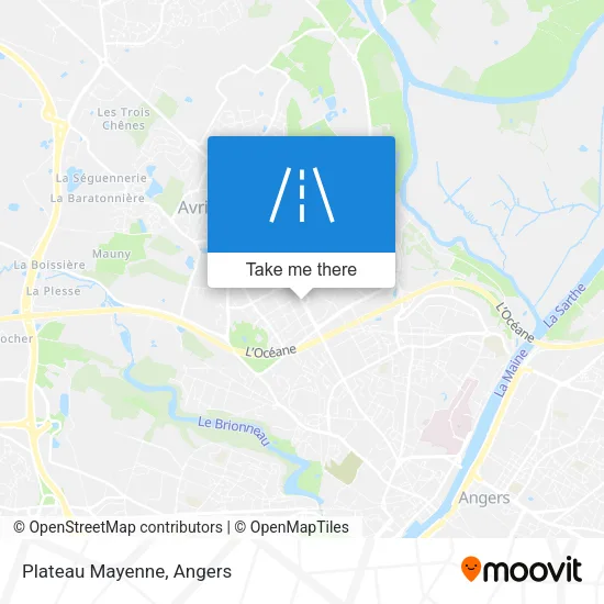 Plateau Mayenne map