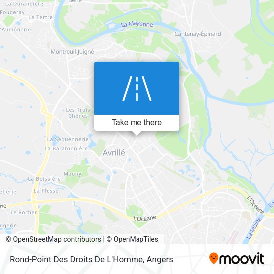 Rond-Point Des Droits De L'Homme map