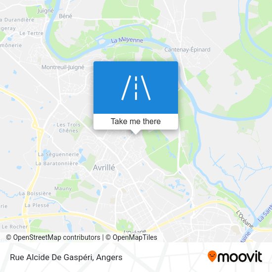 Rue Alcide De Gaspéri map