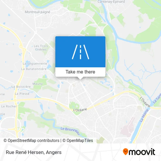 Rue René Hersen map