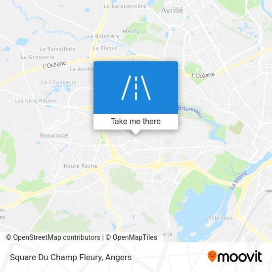 Square Du Champ Fleury map