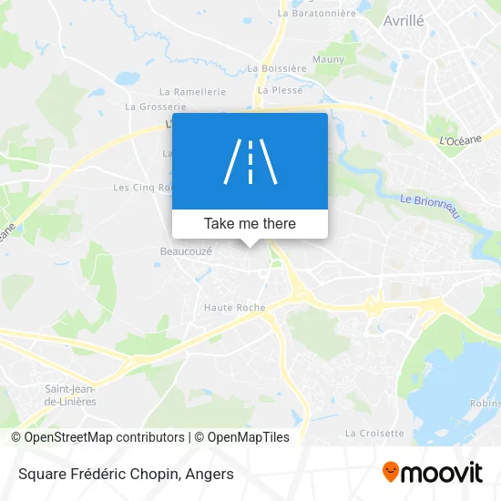 Square Frédéric Chopin map