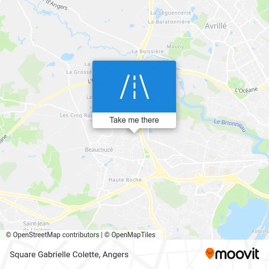 Square Gabrielle Colette map