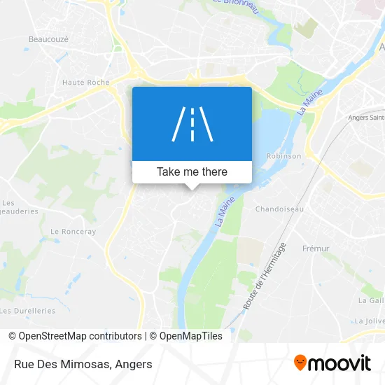 Rue Des Mimosas map