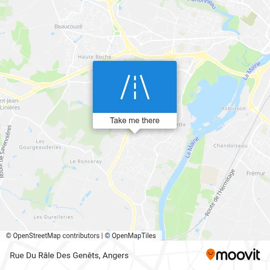 Rue Du Râle Des Genêts map