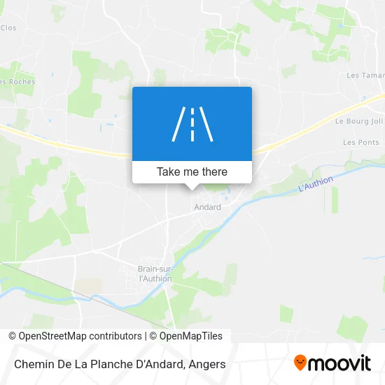 Chemin De La Planche D'Andard map
