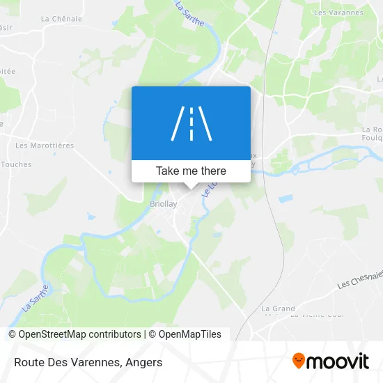 Route Des Varennes map