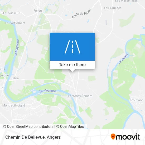 Chemin De Bellevue map