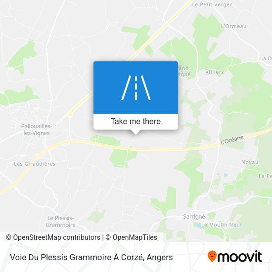 Voie Du Plessis Grammoire À Corzé map