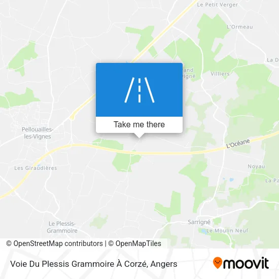 Voie Du Plessis Grammoire À Corzé map