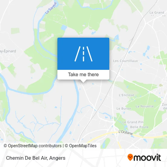 Chemin De Bel Air map