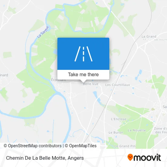 Chemin De La Belle Motte map
